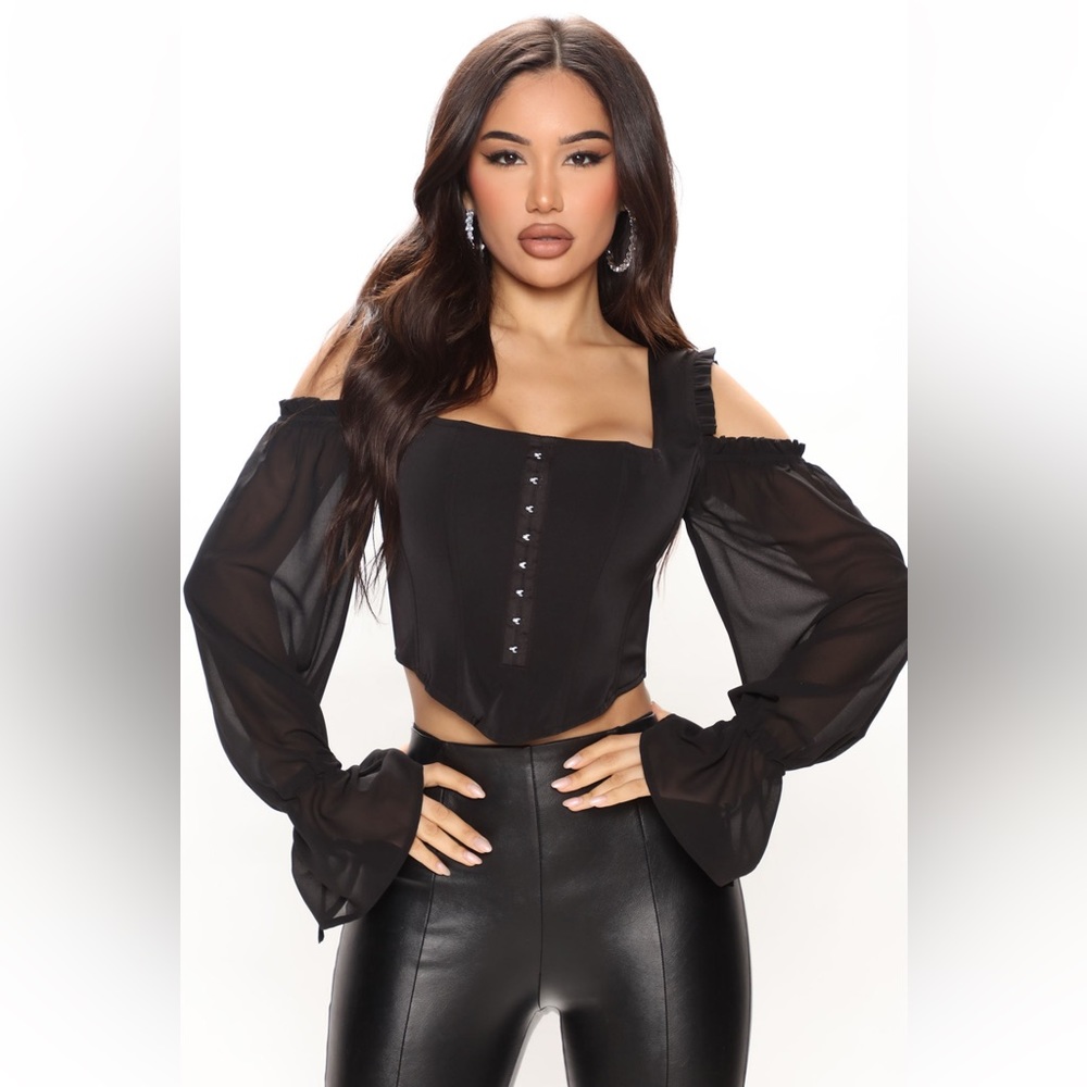 Black corset top